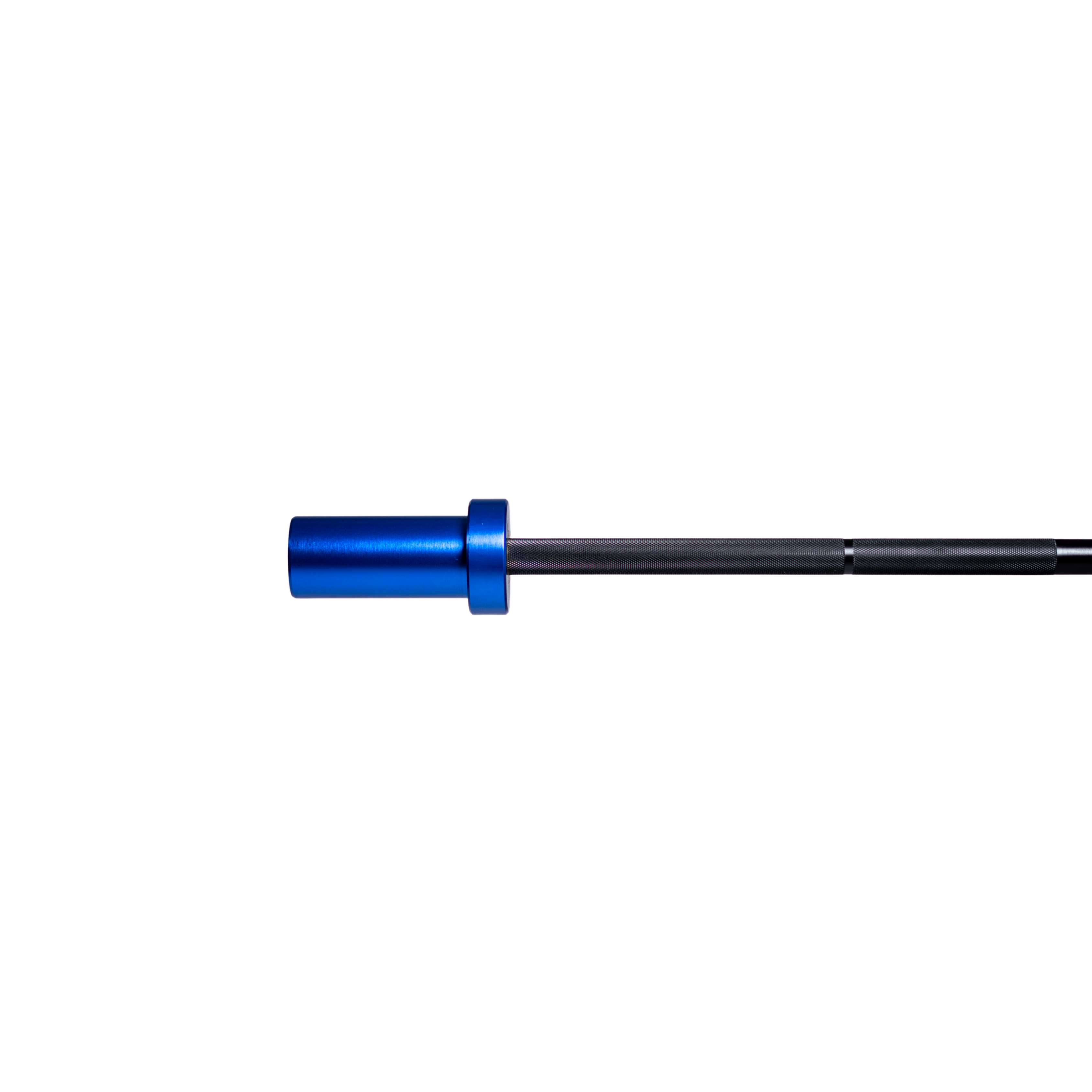 Detaljbilde av blå kids bar teknikkstang fra Raiko Sport med sort grep